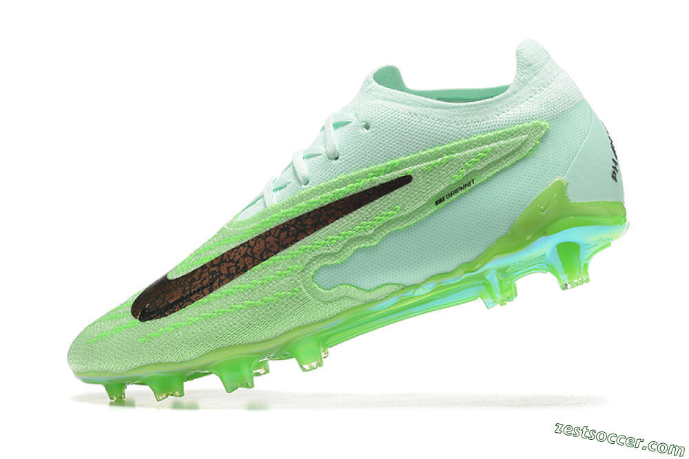 Nike Phantom GX Elite FG Low-Tops Soccer Cleats - Green/Black 7