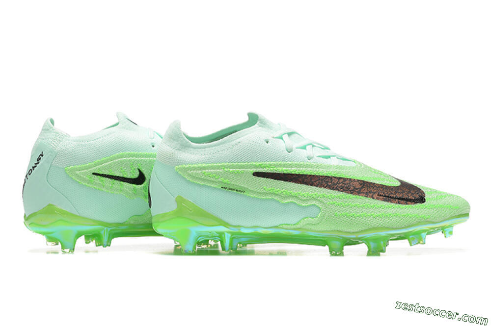 Nike Phantom GX Elite FG Low-Tops Soccer Cleats - Green/Black 8