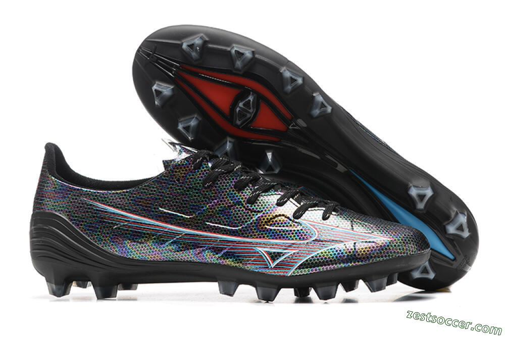 Mizuno Alpha Made In Japan FG Low-Tops Soccer Cleats - Black/Red 0