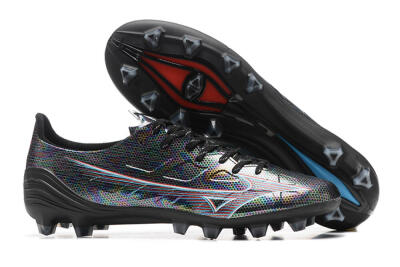Mizuno Alpha Made In Japan FG Low-Tops Soccer Cleats - Black/Red