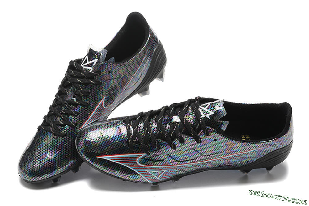 Mizuno Alpha Made In Japan FG Low-Tops Soccer Cleats - Black/Red 5