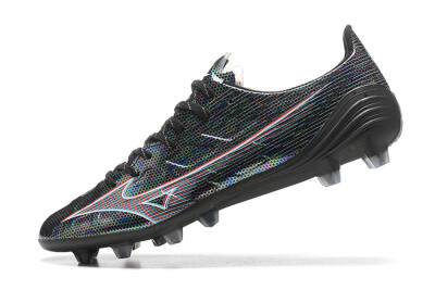 Mizuno Alpha Made In Japan FG Low-Tops Soccer Cleats - Black/Red
