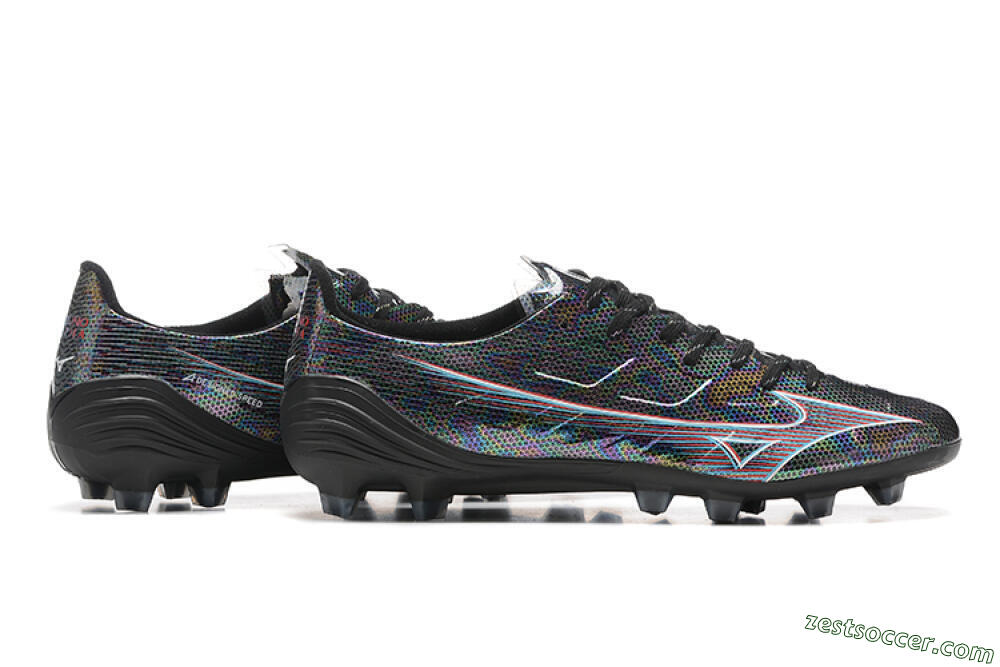 Mizuno Alpha Made In Japan FG Low-Tops Soccer Cleats - Black/Red 8