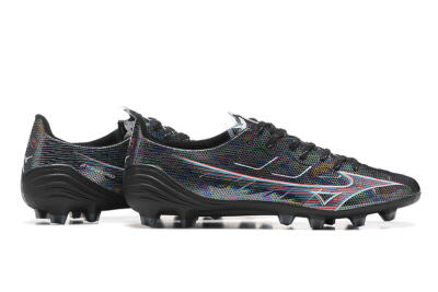 Mizuno Alpha Made In Japan FG Low-Tops Soccer Cleats - Black/Red