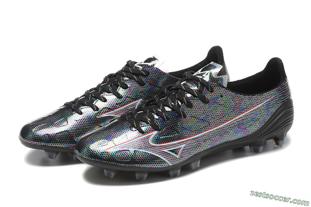 Mizuno Alpha Made In Japan FG Low-Tops Soccer Cleats - Black/Red 9
