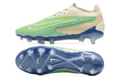 Nike Phantom GX Elite FG Low-Tops Soccer Cleats - Green/Beige