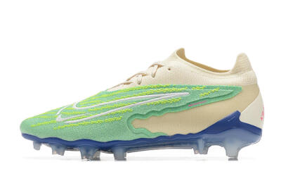 Nike Phantom GX Elite FG Low-Tops Soccer Cleats - Green/Beige