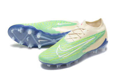 Nike Phantom GX Elite FG Low-Tops Soccer Cleats - Green/Beige