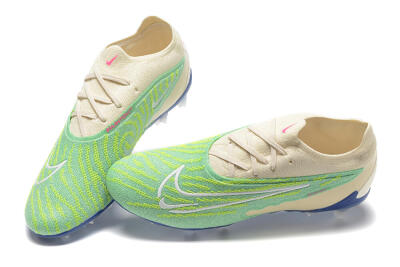 Nike Phantom GX Elite FG Low-Tops Soccer Cleats - Green/Beige
