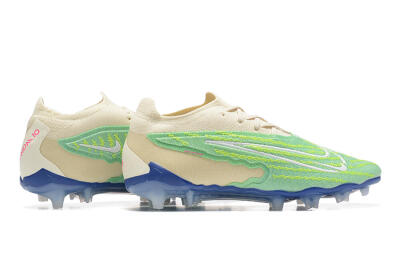 Nike Phantom GX Elite FG Low-Tops Soccer Cleats - Green/Beige