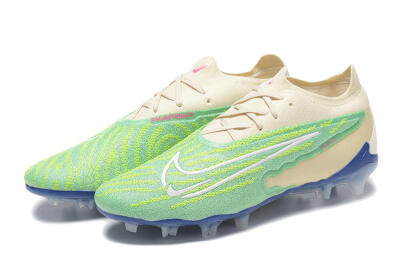Nike Phantom GX Elite FG Low-Tops Soccer Cleats - Green/Beige