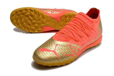 Puma Future Z 1.3 Instinct TF Low-Tops Soccer Shoes - Red/Gold
