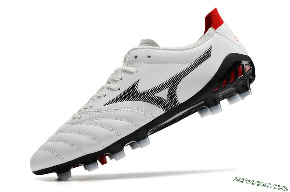 Mizuno Morelia Neo 3 Made in Japan FG Low-Tops Soccer Cleats - White/Black/Red 7