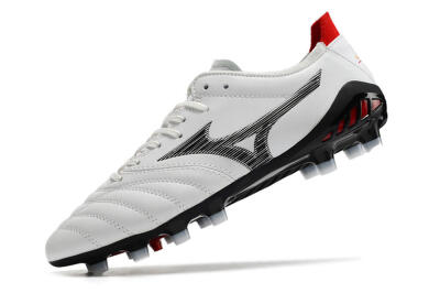 Mizuno Morelia Neo 3 Made in Japan FG Low-Tops Soccer Cleats - White/Black/Red