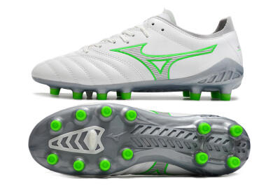 Mizuno Morelia Neo 3 Made in Japan FG Low-Tops Soccer Cleats - White/Green