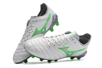 Mizuno Morelia Neo 3 Made in Japan FG Low-Tops Soccer Cleats - White/Green