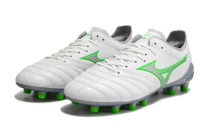 Mizuno Morelia Neo 3 Made in Japan FG Low-Tops Soccer Cleats - White/Green