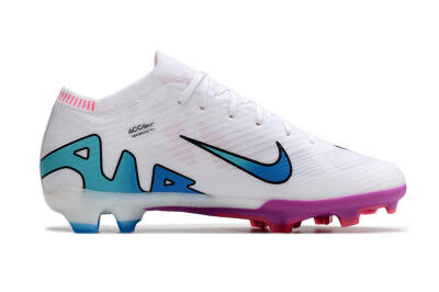 Nike Air Zoom Mercurial Vapor 15 Elite FG Low-Tops Soccer Cleats - White/Pink/Purple
