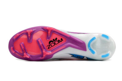 Nike Air Zoom Mercurial Vapor 15 Elite FG Low-Tops Soccer Cleats - White/Pink/Purple