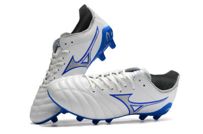 Mizuno Morelia Neo 3 Pro FG Low-Tops Soccer Cleats - White/Blue