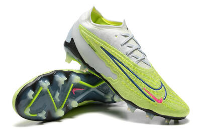 Nike Phantom GX Elite FG Low-Tops Soccer Cleats - Green/White/Blue