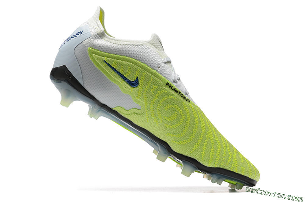 Nike Phantom GX Elite FG Low-Tops Soccer Cleats - Green/White/Blue 6