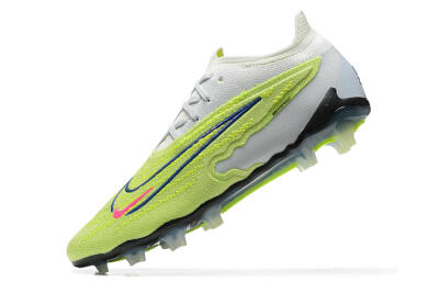 Nike Phantom GX Elite FG Low-Tops Soccer Cleats - Green/White/Blue