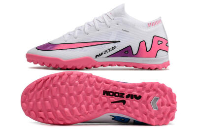 Nike Mercurial Vapor 15 Elite TF Low-Tops Soccer Shoes - White/Pink