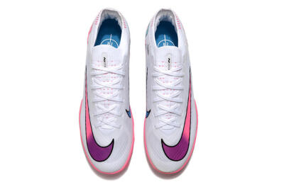 Nike Mercurial Vapor 15 Elite TF Low-Tops Soccer Shoes - White/Pink