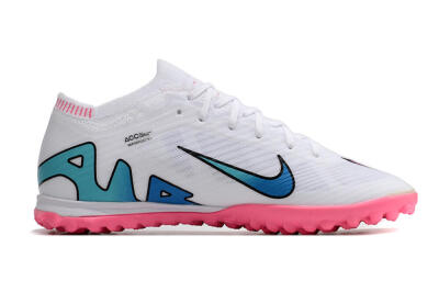 Nike Mercurial Vapor 15 Elite TF Low-Tops Soccer Shoes - White/Pink