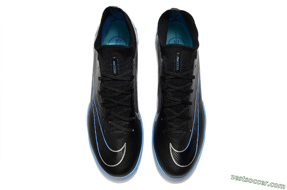 Nike Mercurial Superfly 9 Elite TF High-Tops Soccer Shoes - Black/Blue 4