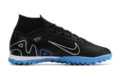 Nike Mercurial Superfly 9 Elite TF High-Tops Soccer Shoes - Black/Blue