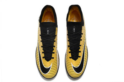 Nike Mercurial Superfly 9 Elite TF High-Tops Soccer Shoes - Gold/Black/Silver