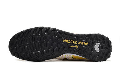 Nike Mercurial Superfly 9 Elite TF High-Tops Soccer Shoes - Gold/Black/Silver