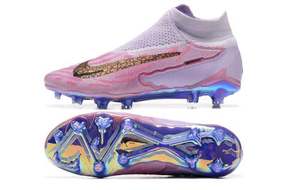 Nike Phantom GX Elite DF FG High-Tops Soccer Cleats - Pink/Purple