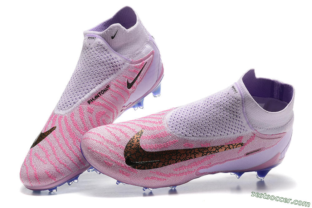 Nike Phantom GX Elite DF FG High-Tops Soccer Cleats - Pink/Purple 5