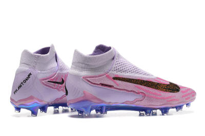 Nike Phantom GX Elite DF FG High-Tops Soccer Cleats - Pink/Purple