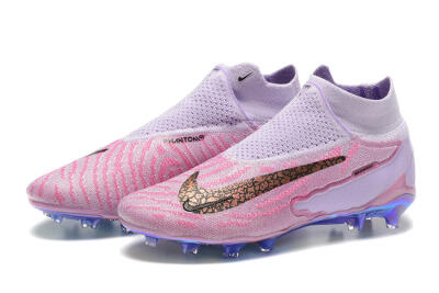 Nike Phantom GX Elite DF FG High-Tops Soccer Cleats - Pink/Purple