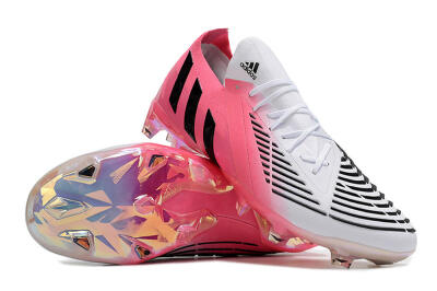 Adidas Predator Edge.1 FG Low-Tops Soccer Cleats - White/Pink/Black