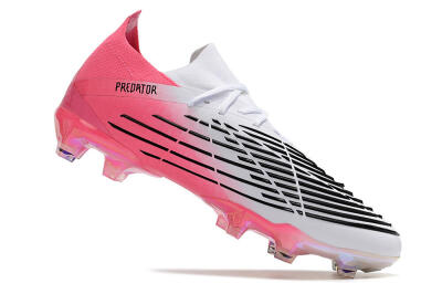 Adidas Predator Edge.1 FG Low-Tops Soccer Cleats - White/Pink/Black