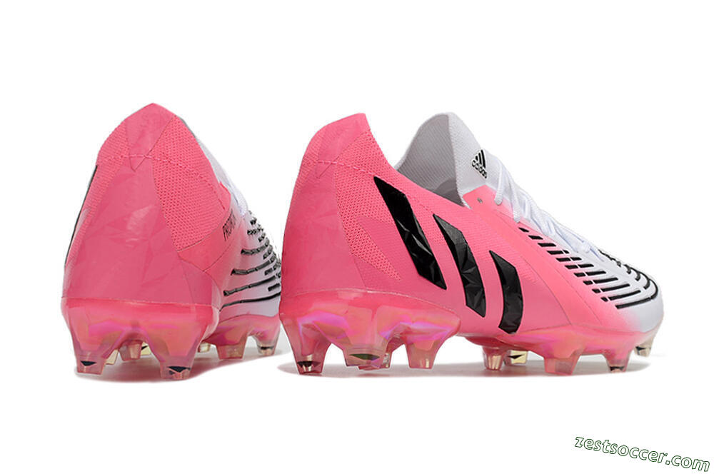Adidas Predator Edge.1 FG Low-Tops Soccer Cleats - White/Pink/Black 6