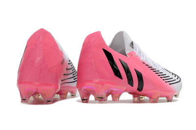Adidas Predator Edge.1 FG Low-Tops Soccer Cleats - White/Pink/Black