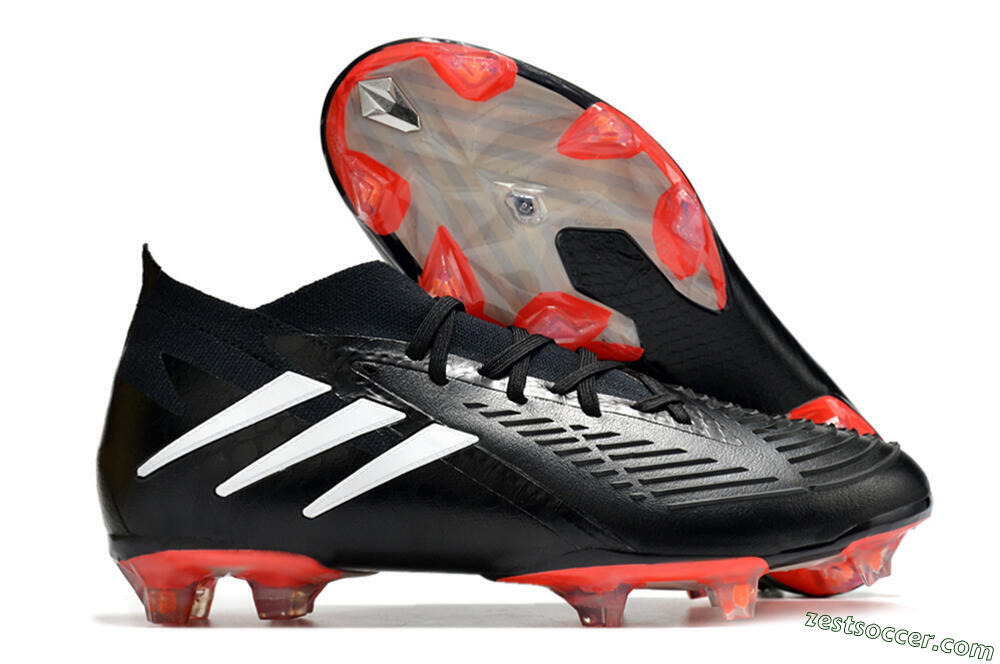 Adidas Predator Edge.1 FG High-Tops Soccer Cleats - Black/White 0