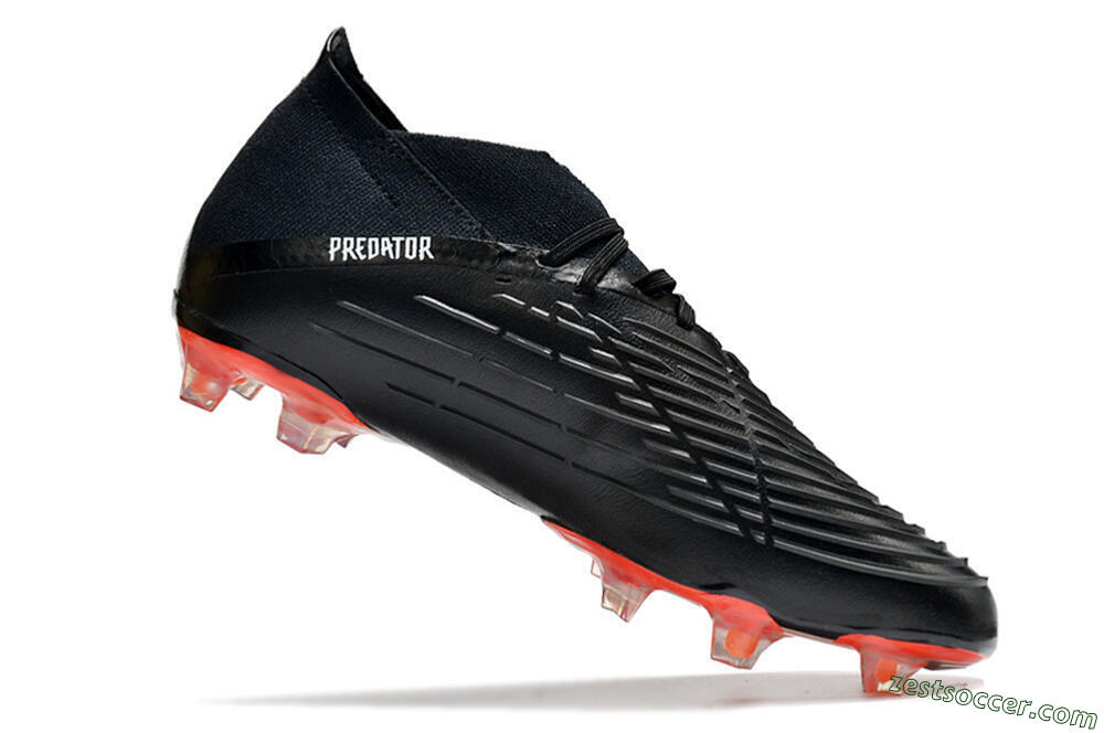 Adidas Predator Edge.1 FG High-Tops Soccer Cleats - Black/White 5
