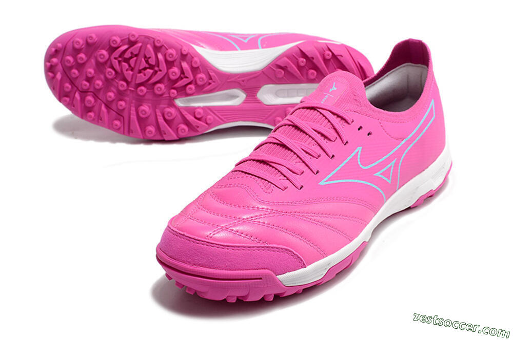 Mizuno Morelia Neo Sala β Japan TF Low-Tops Soccer Shoes - Pink/Blue 3