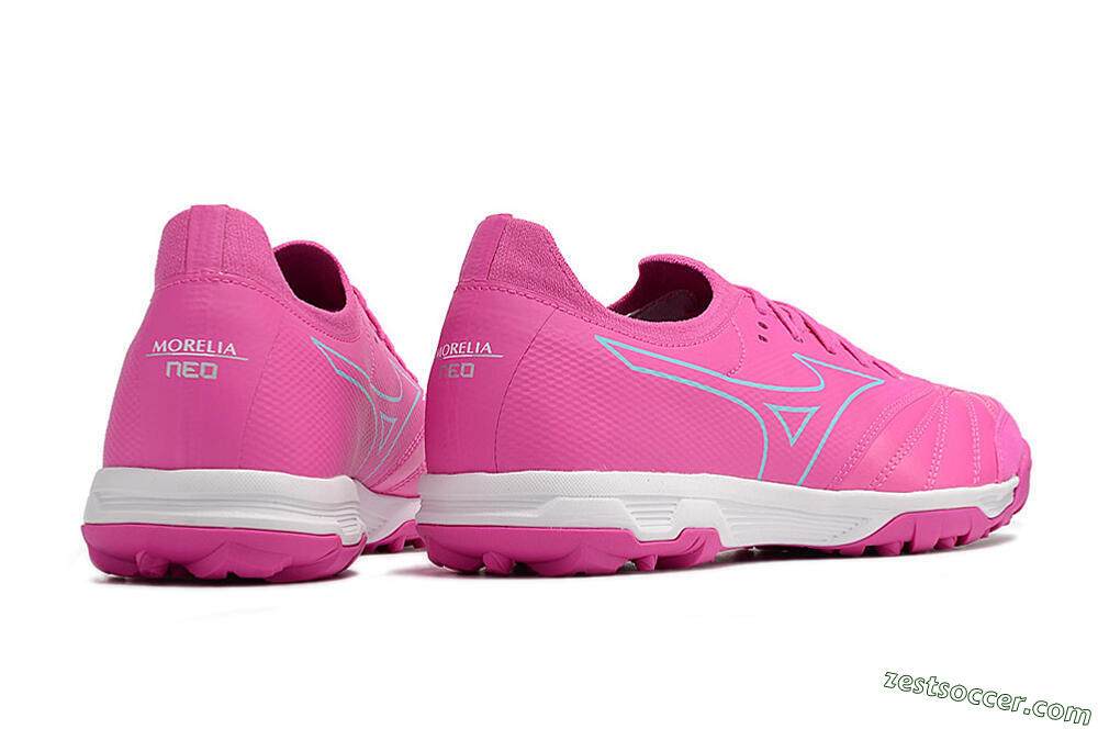 Mizuno Morelia Neo Sala β Japan TF Low-Tops Soccer Shoes - Pink/Blue 6