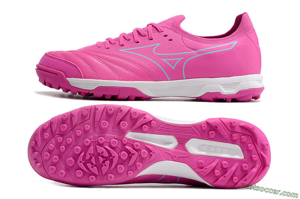 Mizuno Morelia Neo Sala β Japan TF Low-Tops Soccer Shoes - Pink/Blue 1