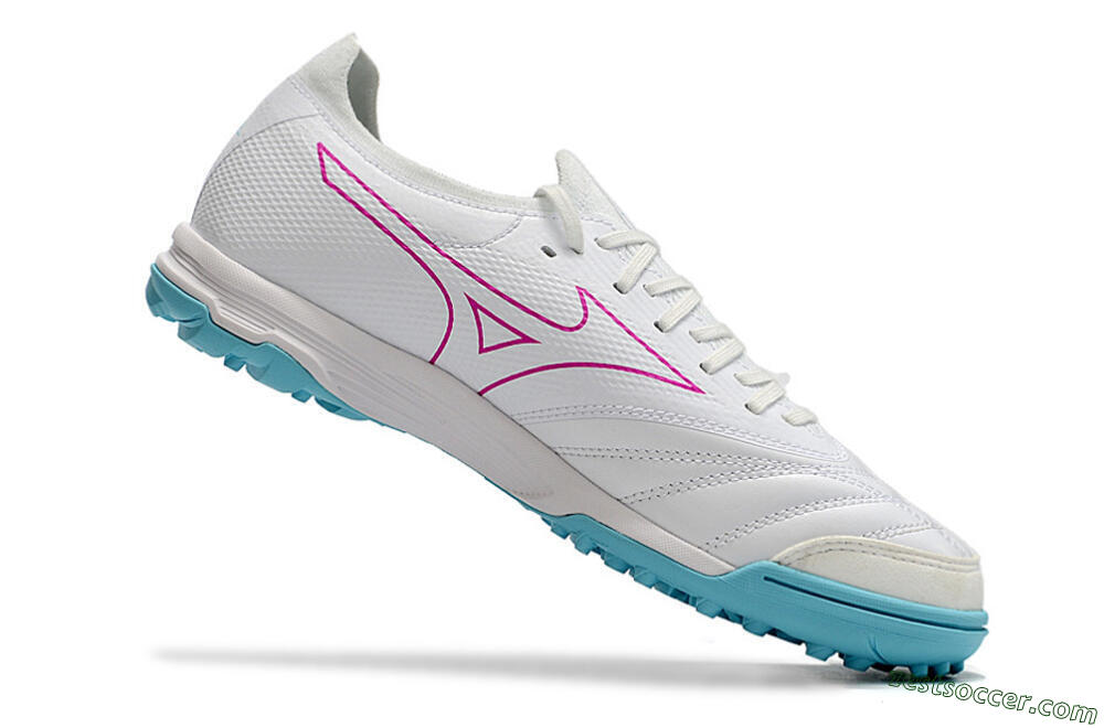Mizuno Morelia Neo Sala β Japan TF Low-Tops Soccer Shoes - White/Blue/Red 4