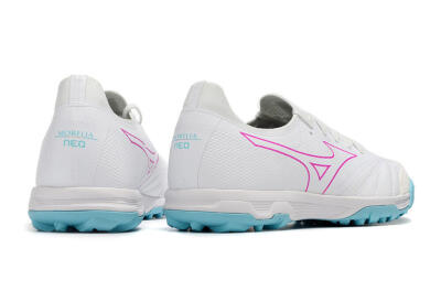 Mizuno Morelia Neo Sala β Japan TF Low-Tops Soccer Shoes - White/Blue/Red