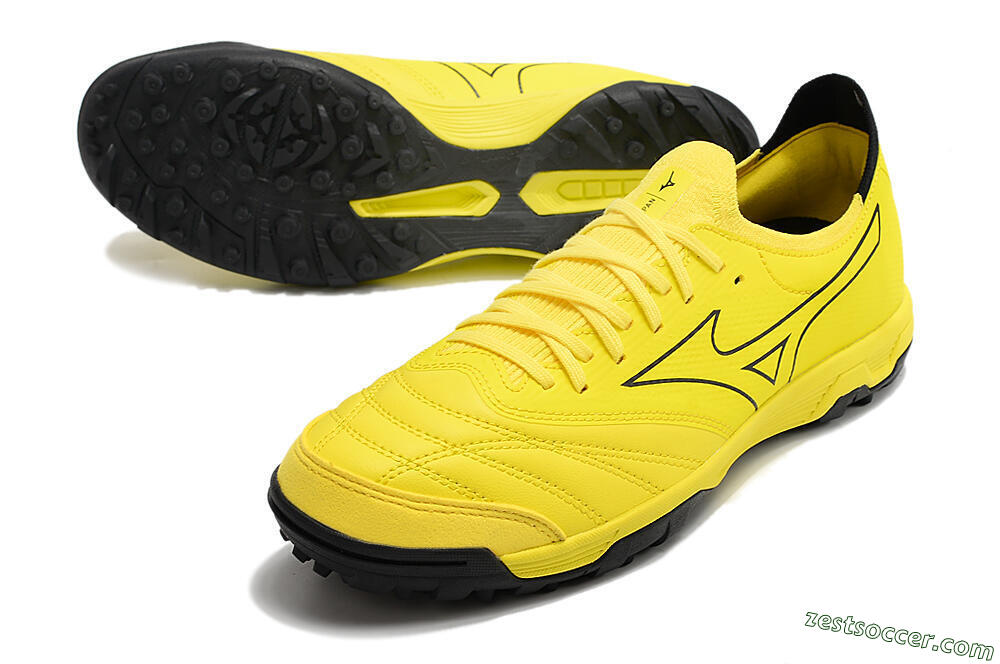 Mizuno Morelia Neo Sala β Japan TF Low-Tops Soccer Shoes - Yellow/Black 3